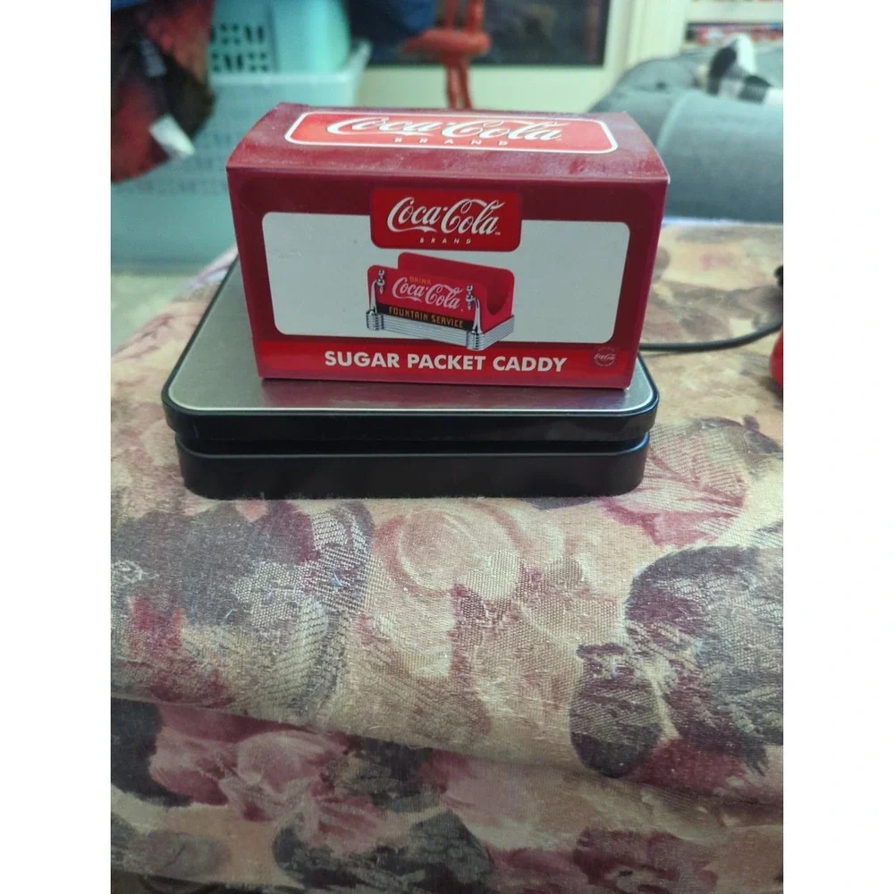Coca Cola 1997 Nostalgic Red Fountain Service Sugar Packet Caddy Vintage